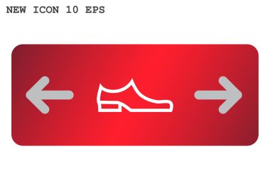 Ayakkabı düz simgesi