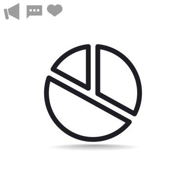 Yüzde kavramı yuvarlak web simgesi