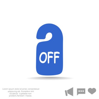 Etiket asılı üzerinde yazıt