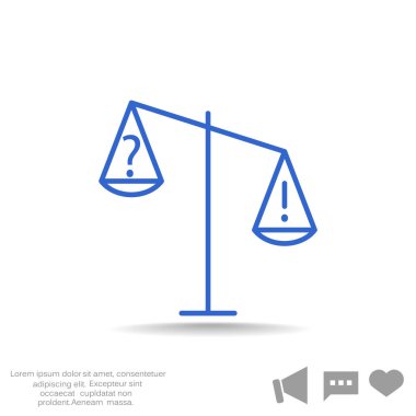 ölçekler web simgesi. 