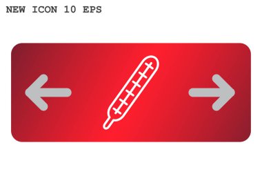 termometre web simgesi. 