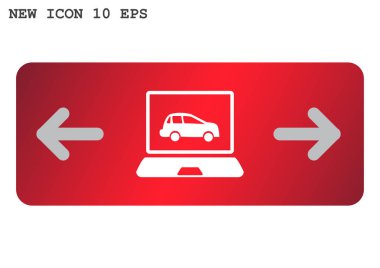 Basit dizüstü web simgesi