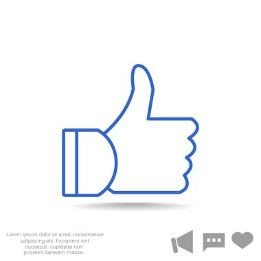  başparmak ağ simgesi.