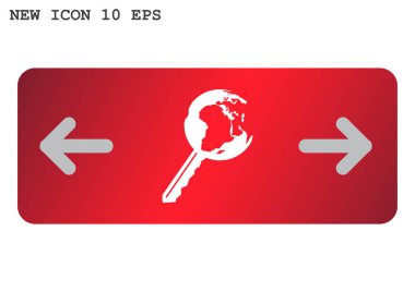 Dünya web simgesi anahtarı