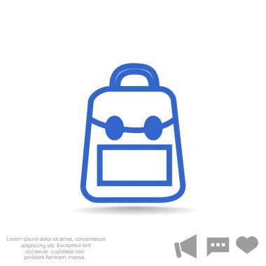  sırt çantası web simgesi.