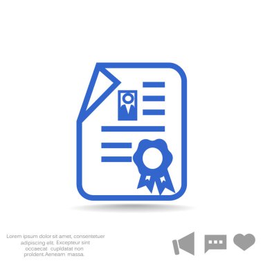 Sertifika web simgesi 