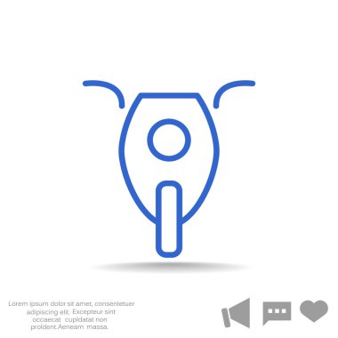 Motosiklet web simgesi.