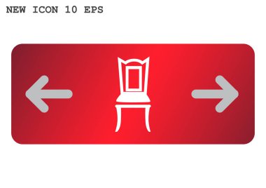 Sandalye web simgesi.