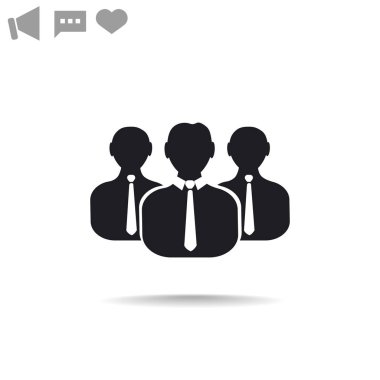 İş adamları web simgesi. 