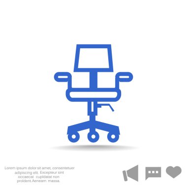 Sandalye web simgesi.