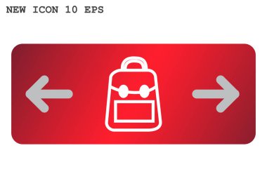  sırt çantası web simgesi.