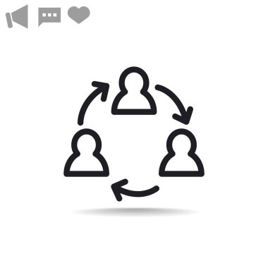 Grup insanların web simgesi