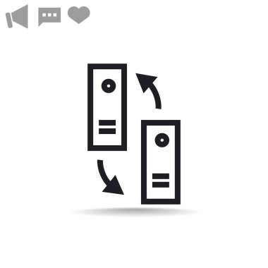 Bilgi değişimi simgesi