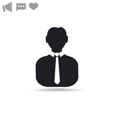 işadamı web simgesi. 