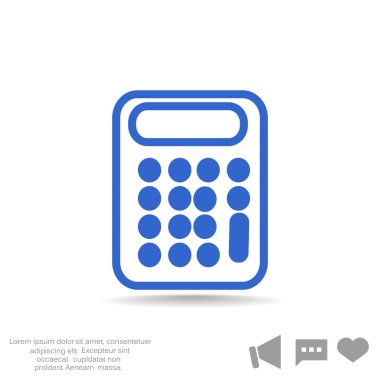 hesap makinesi web simgesi. 