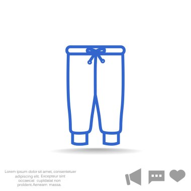 pantolon web simgesi.