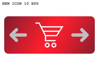 alışveriş sepeti basit simgesi