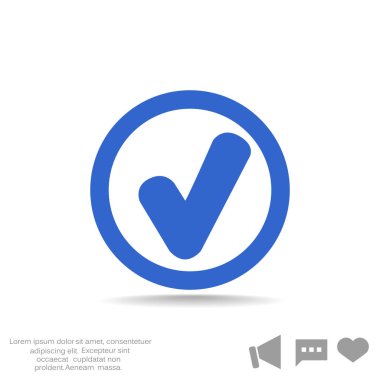 Onay işareti web simgesi