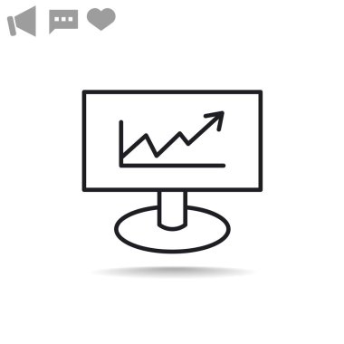 iş büyüyen grafik sunum simgesini