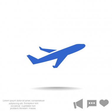 Basit uçak simgesi