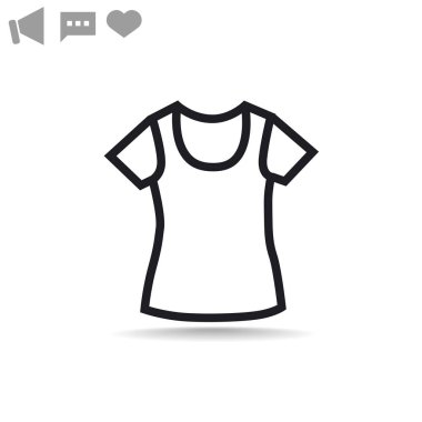 T-shirt web simgesi