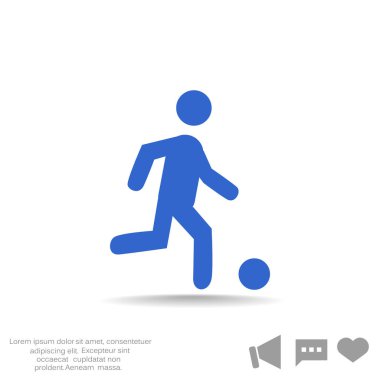 Futbol oyuncu siluet