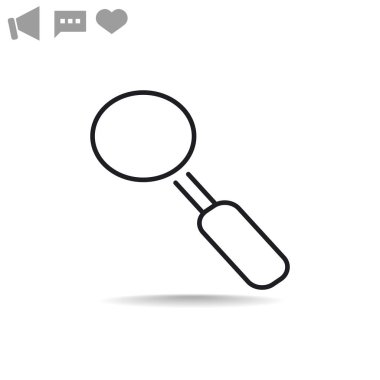 Basit büyüteç simgesini