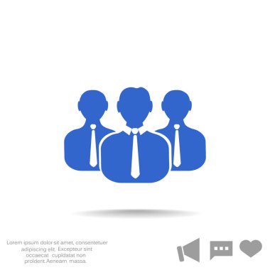 İş adamları web simgesi. 