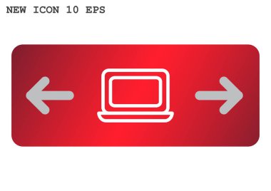 Basit dizüstü web simgesi