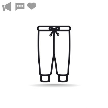pantolon web simgesi.