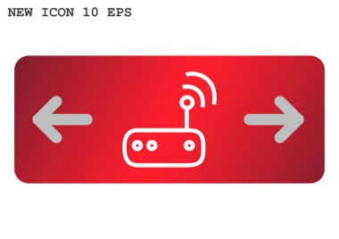 yönlendirici basit simgesi