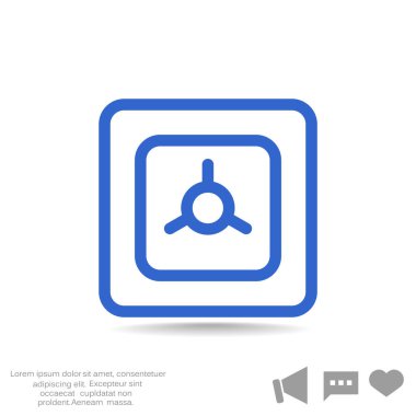 güvenli basit simgesi