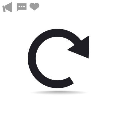 döndürme ok web simgesi. 