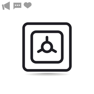 güvenli basit simgesi