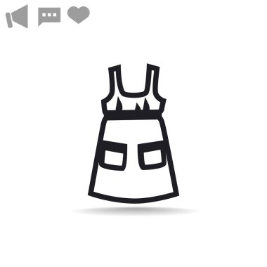 elbise web simgesi.