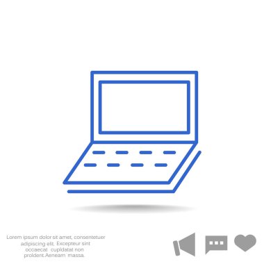 Basit dizüstü web simgesi