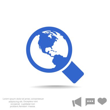 Basit büyüteç simgesini