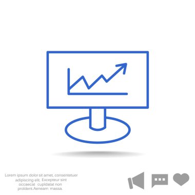 iş büyüyen grafik sunum simgesini