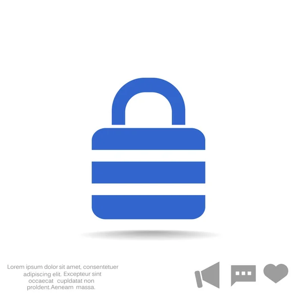 Lock web icon — Stock Vector