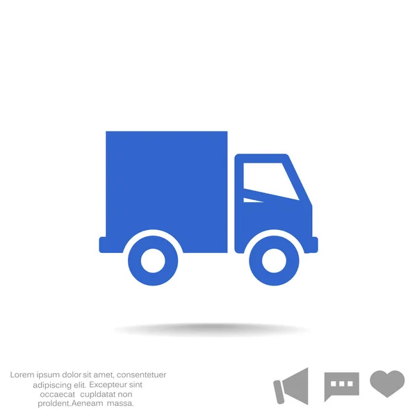 Entrega caminhão web ícone — Vetor de Stock