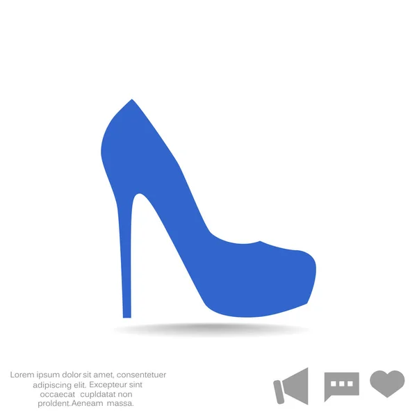 Zapato icono web . — Archivo Imágenes Vectoriales