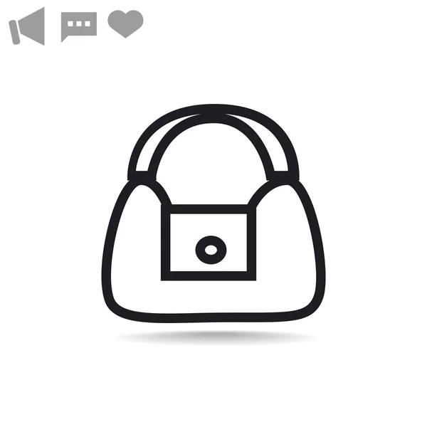 Bolsa icono web . — Vector de stock