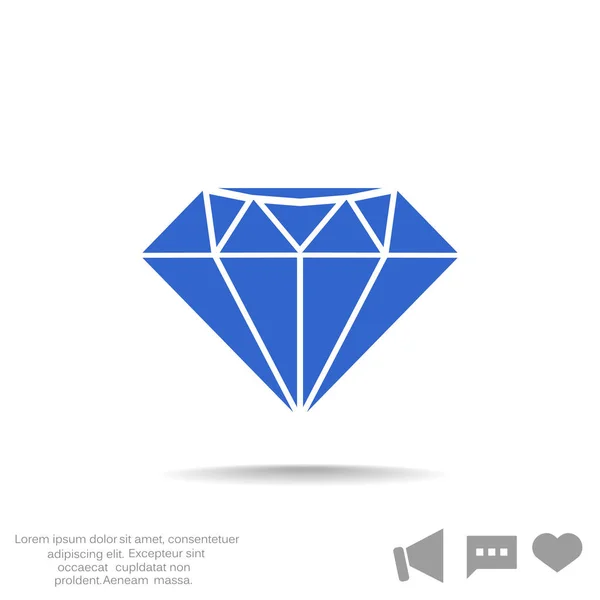 Krystallsteg-ikon – stockvektor
