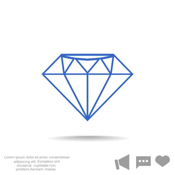 Icono web de cristal — Vector de stock