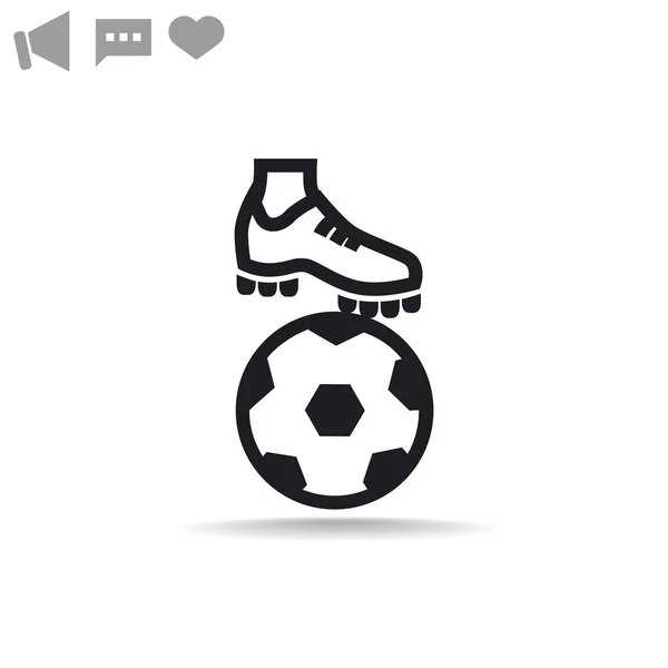 Ícone web futebol . — Vetor de Stock