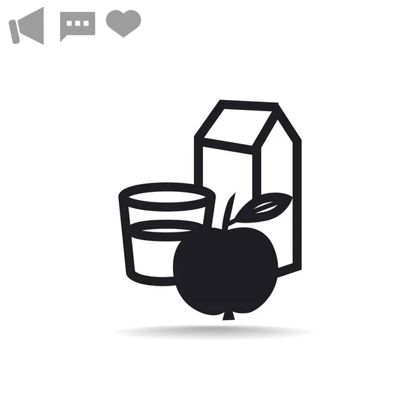 Zumo icono web . — Vector de stock