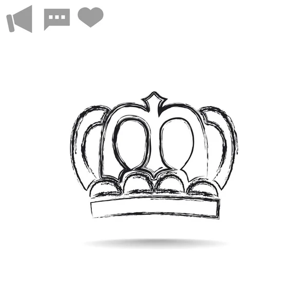 Иконка Crown Web . — стоковый вектор