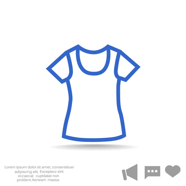 T-shirt ícone web — Vetor de Stock