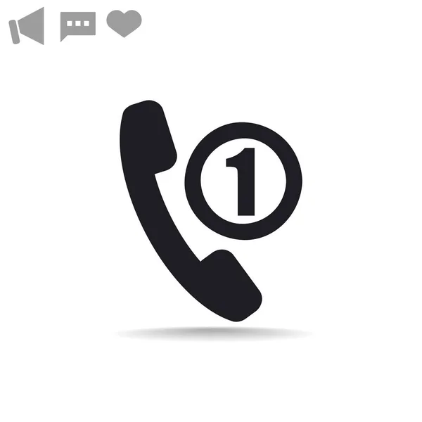 Telefon trubice s chybějící volání — Stockový vektor