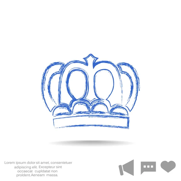 Иконка Crown Web . — стоковый вектор